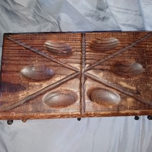 Antique Mahogany Country Jewelry Box #Valentine's